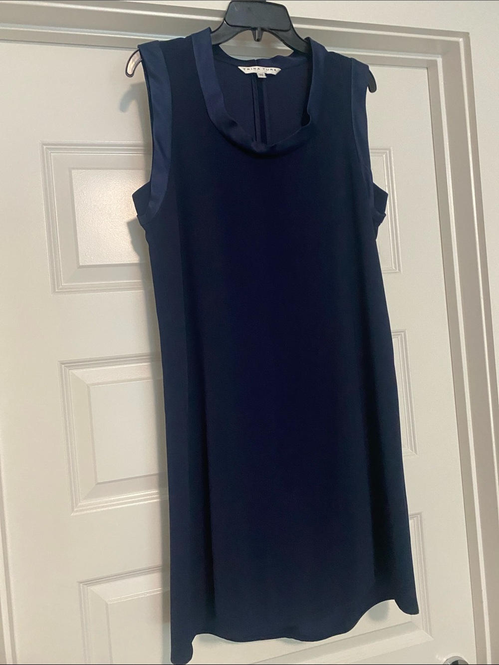 Trina Turk Navy Sleeveless Shift Dress